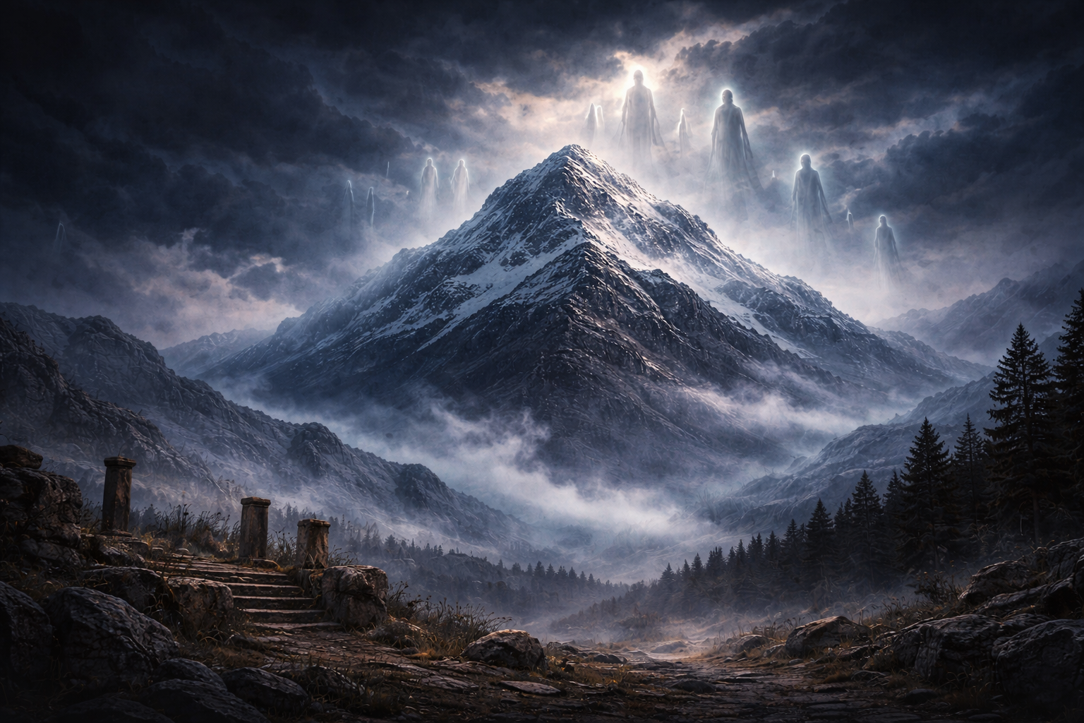 mount Hermon, where the watchers came down, perhaps the site of the transfiguration